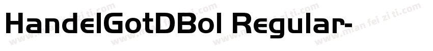 HandelGotDBol Regular字体转换